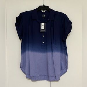 GAP Dip Dye Button Front Shirt